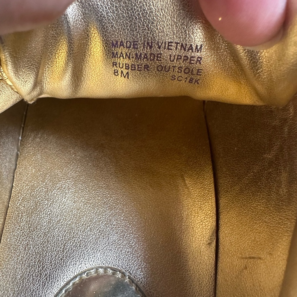 Michael Kors White Sneakers Minimalist Lace-Up Design Size 8 - Picture 7 of 11